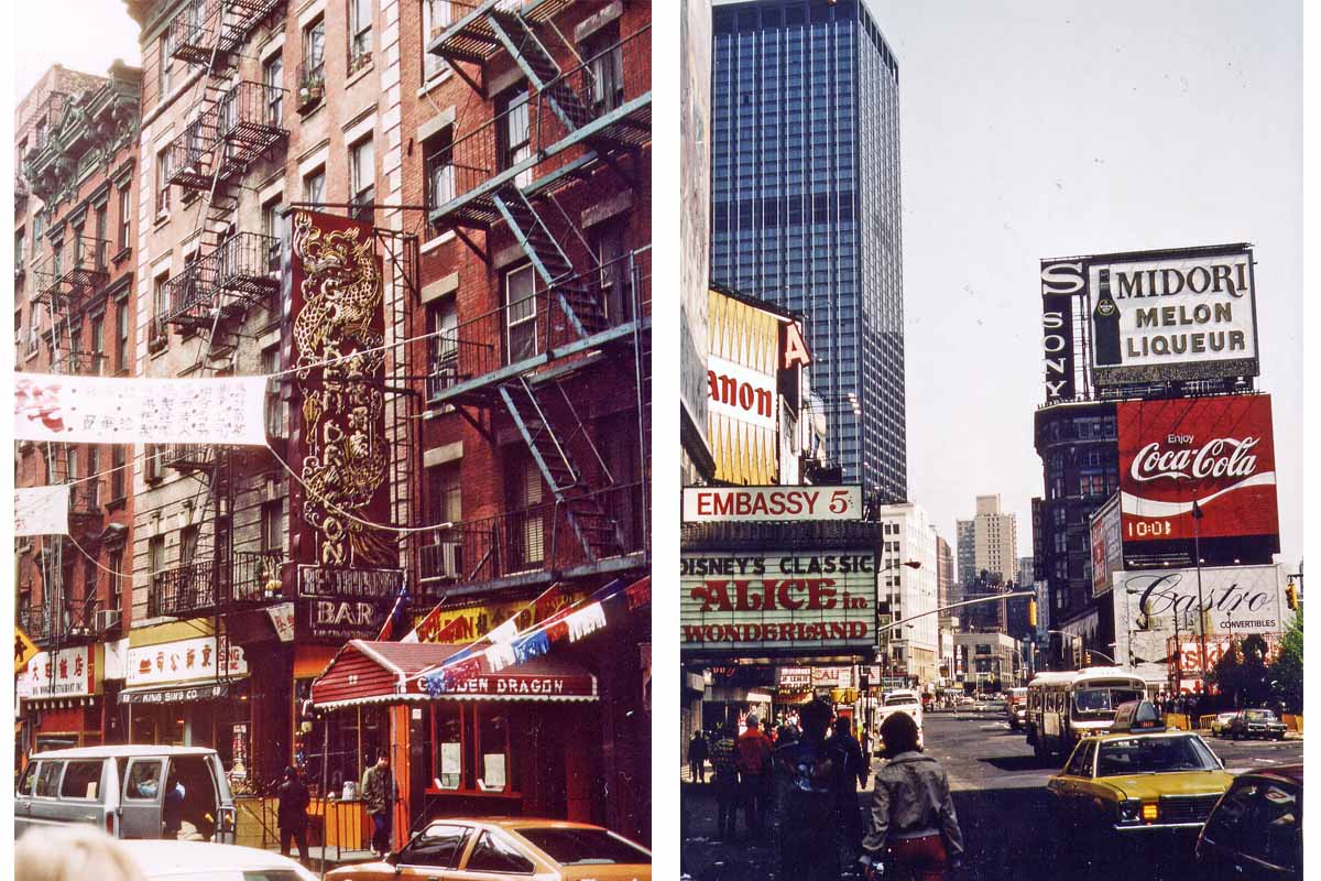 Broadway 1981 and China Town New York