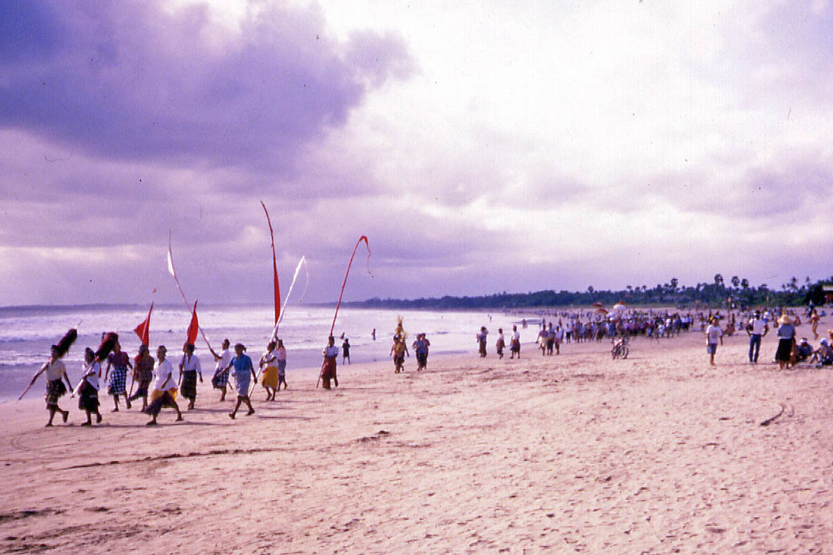 Bali beach procession