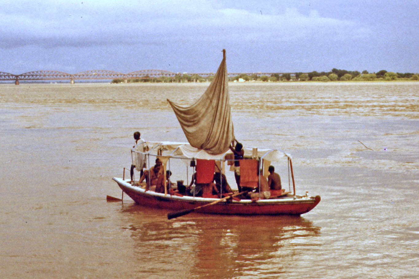 Boat on the Ganges in Varanasi
