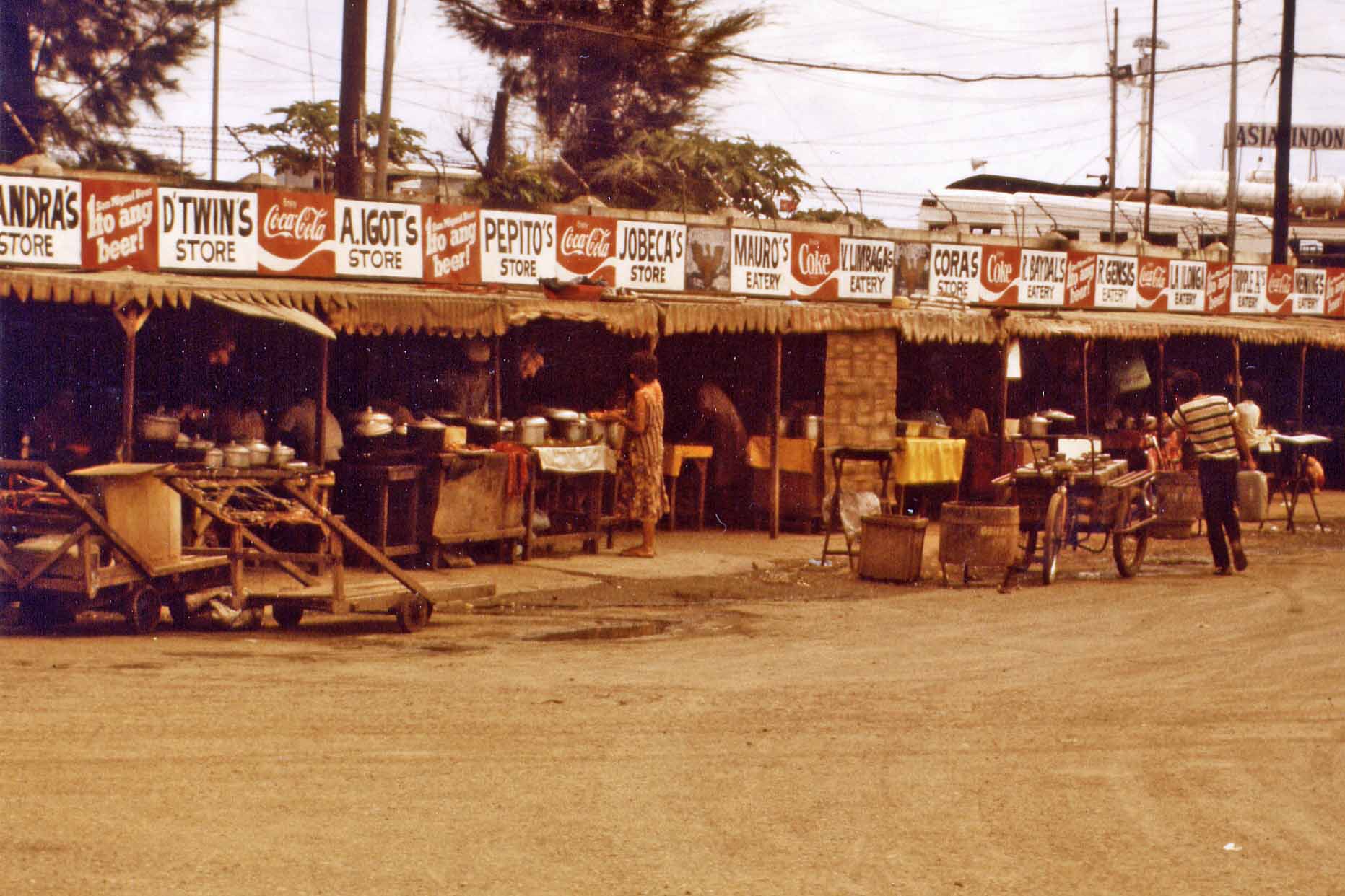 Mainstreets in a village on the Philippines
