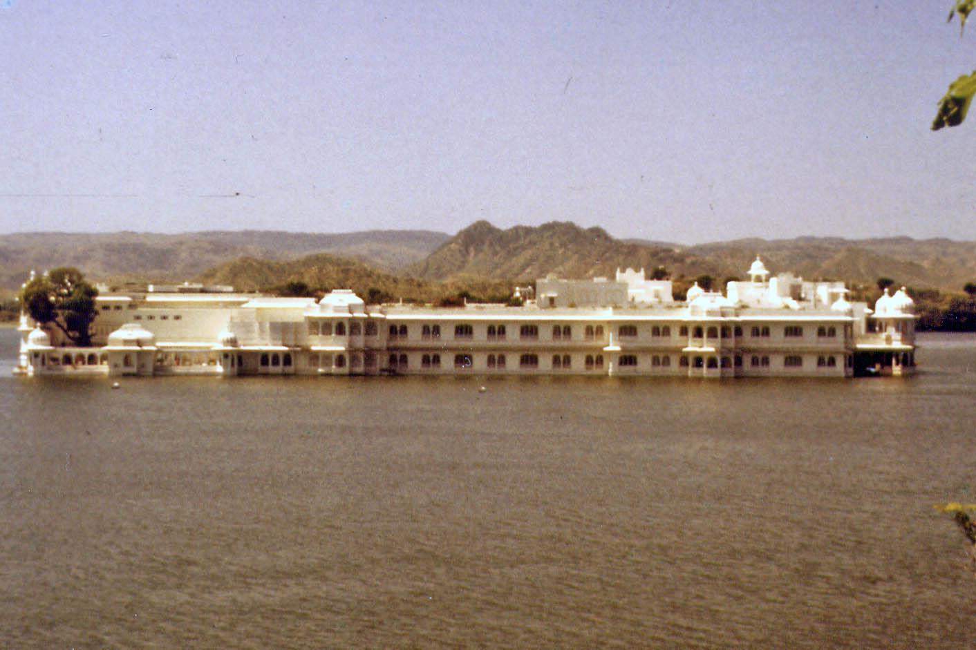 Hotel in the lake of Udaipur