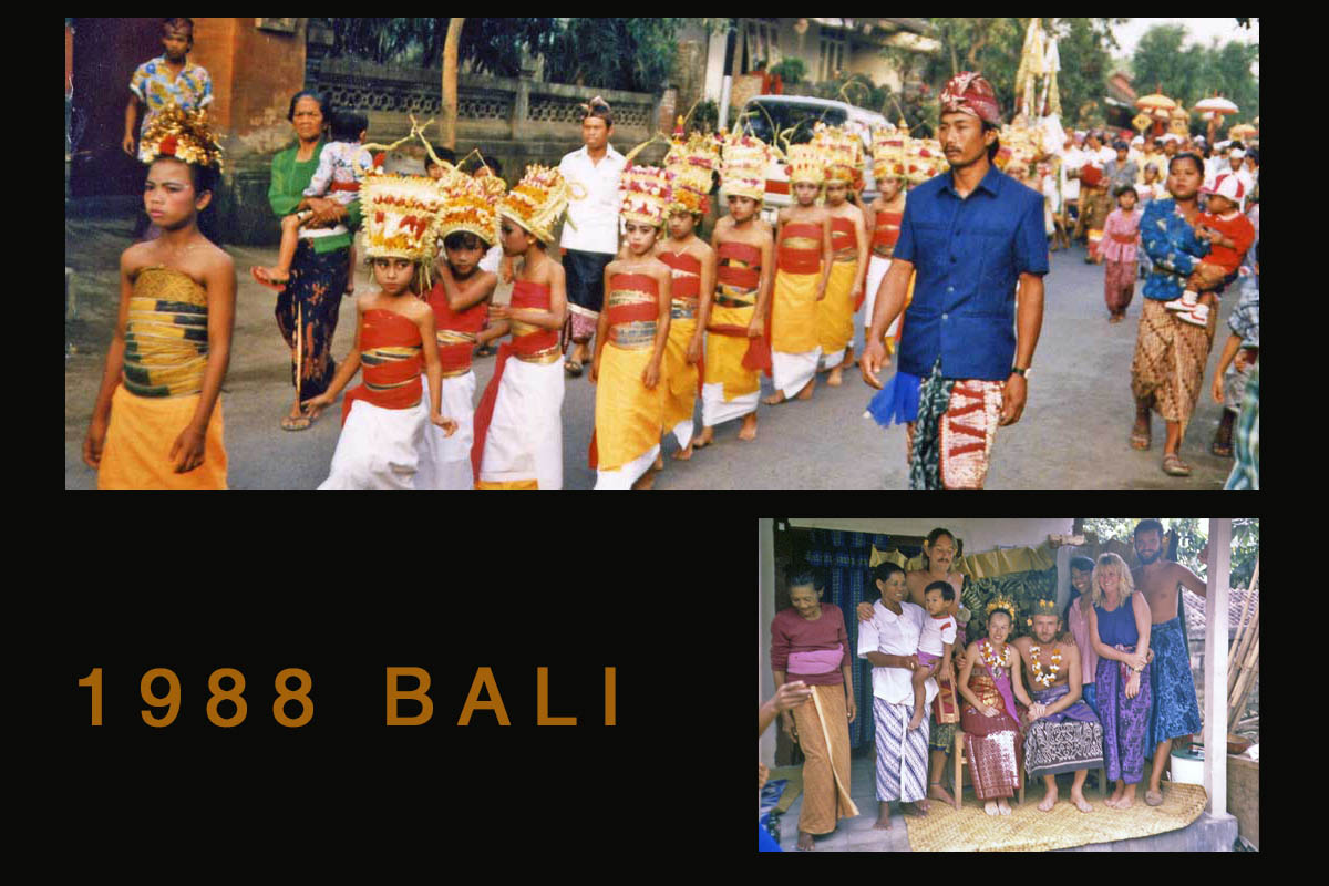 Bali procession and wedding 1988
