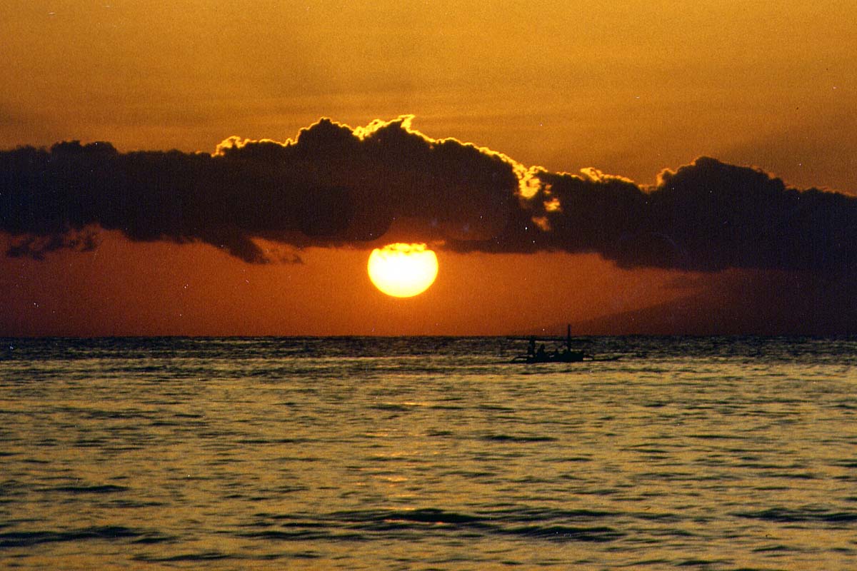 Sunset on Lovina Beach, Bali