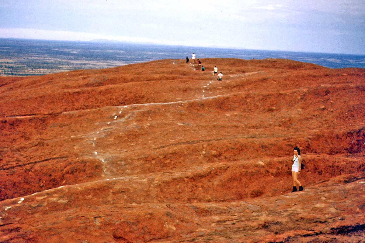 On the Ayers Rock in 1984