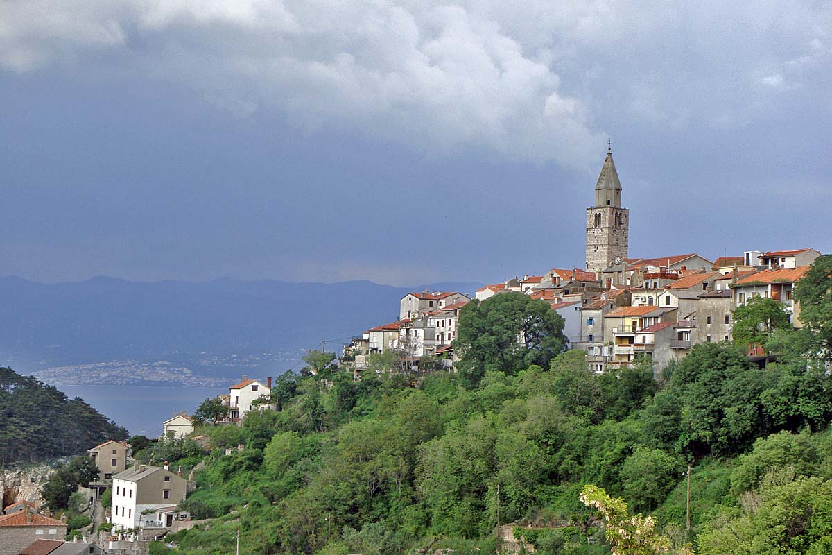 village on a hill in croatia